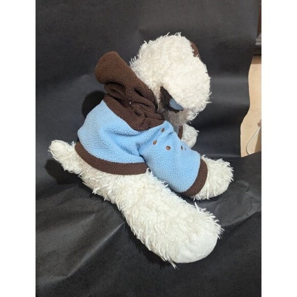 Hugfun International Blue/Brown Hoodie Teddy Bear Plush w/Earmuffs - Picture 4 of 9